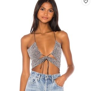 FOR LOVE AND LEMONS SILVER BODYSUIT